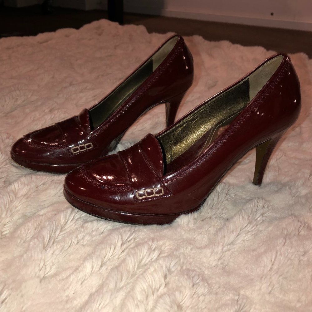 Vero Cuoio Red Patent Leather Heels